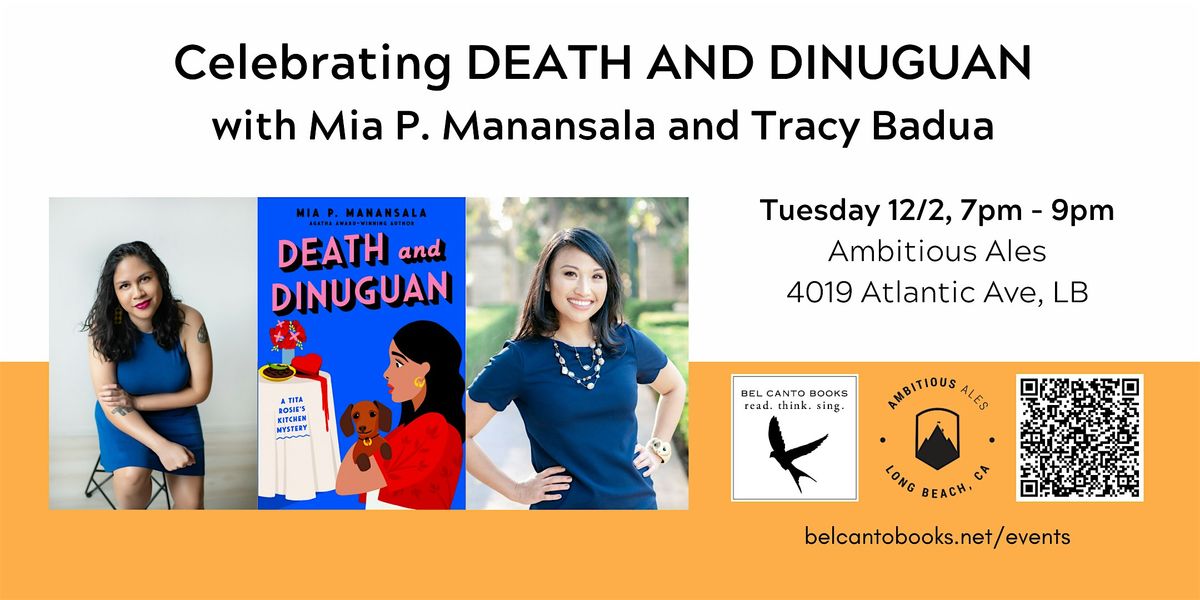 Celebrating DEATH AND DINUGUAN with Mia P. Manansala and Tracy Badua