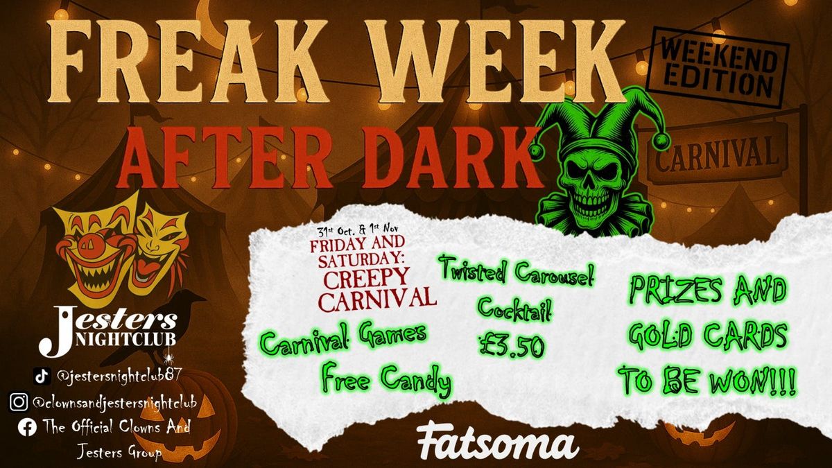Creepy Carnival \ud83e\udd21 \u2013 Saturday 1st November