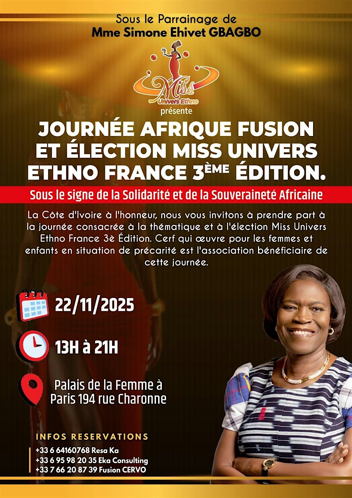 \u00c9lection Miss Univers Ethno France 3\u00e8 \u00c9dition\/ AFRIQUE FUSION