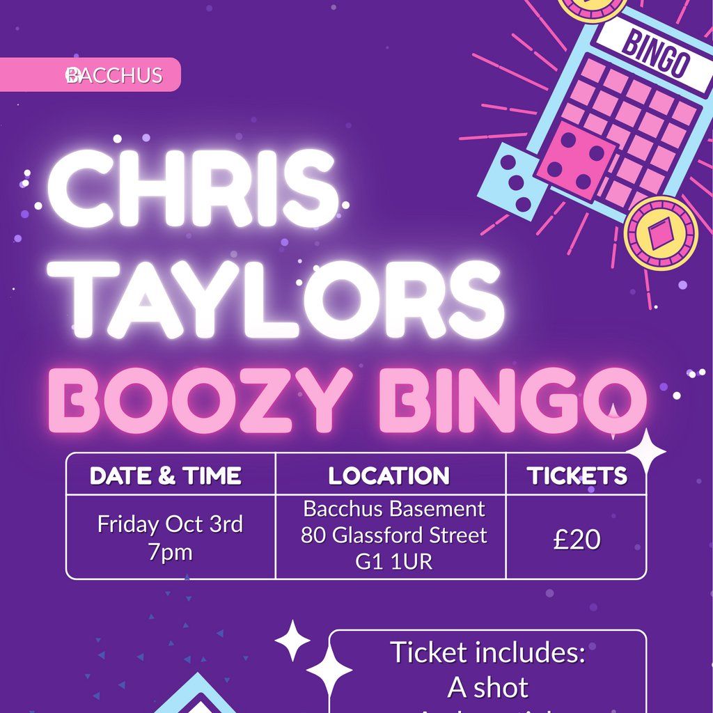 Chris Taylors Boozy Bingo