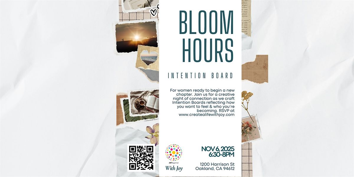 Bloom Hours: Free Women\u2019s Meetup - Intention Board Night