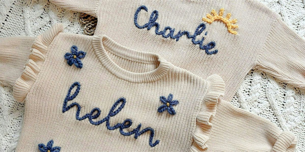 Sweat & Stitch: Hand-Embroidered Sweater Workshop at Burn Bootcamp