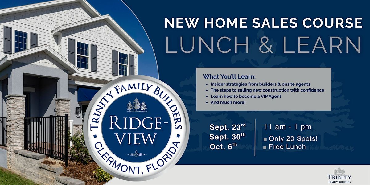 Free New Construction Realtor Training Class in Clermont, FL | Ridgeview