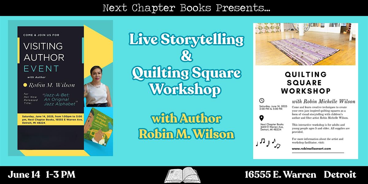 Live Storytelling & Quilting Square Workshop with Author Robin Wilson