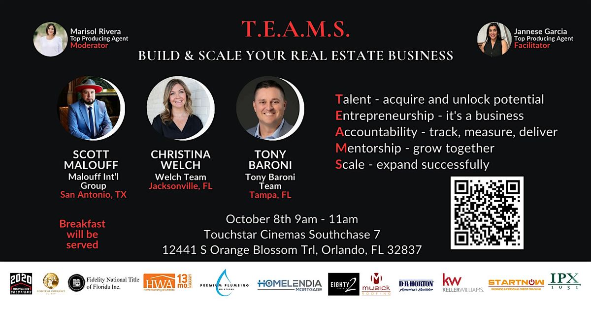 T.E.A.M.S. Build & Scale Your Real Estate Business Successfully