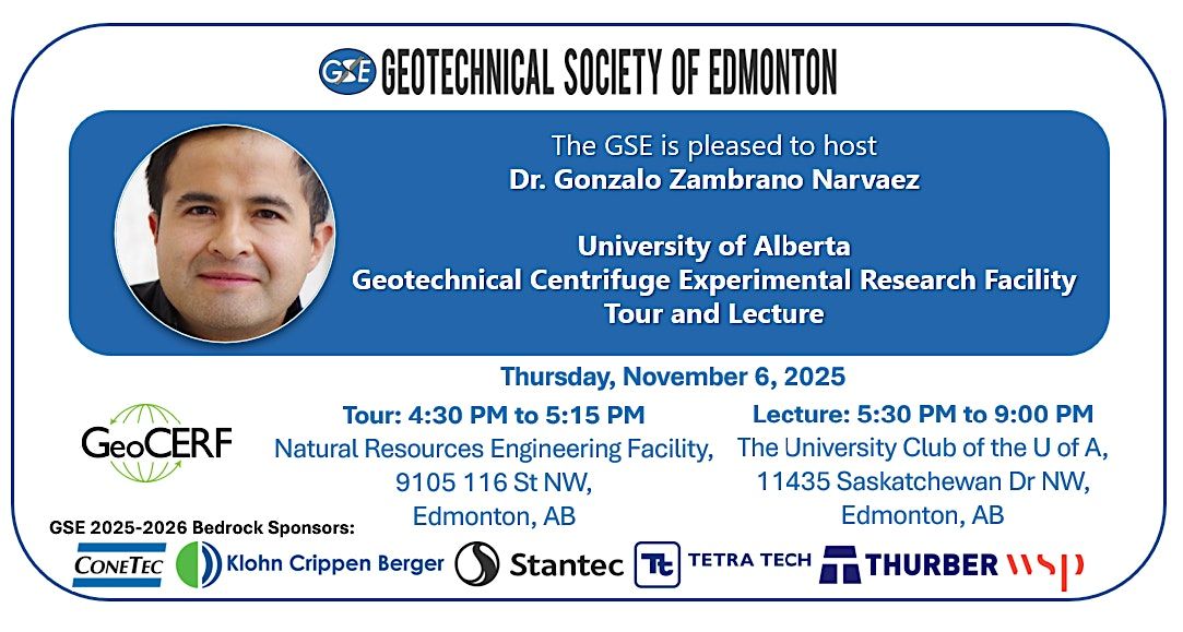 GSE University of Alberta GeoCERF Tour and Lecture