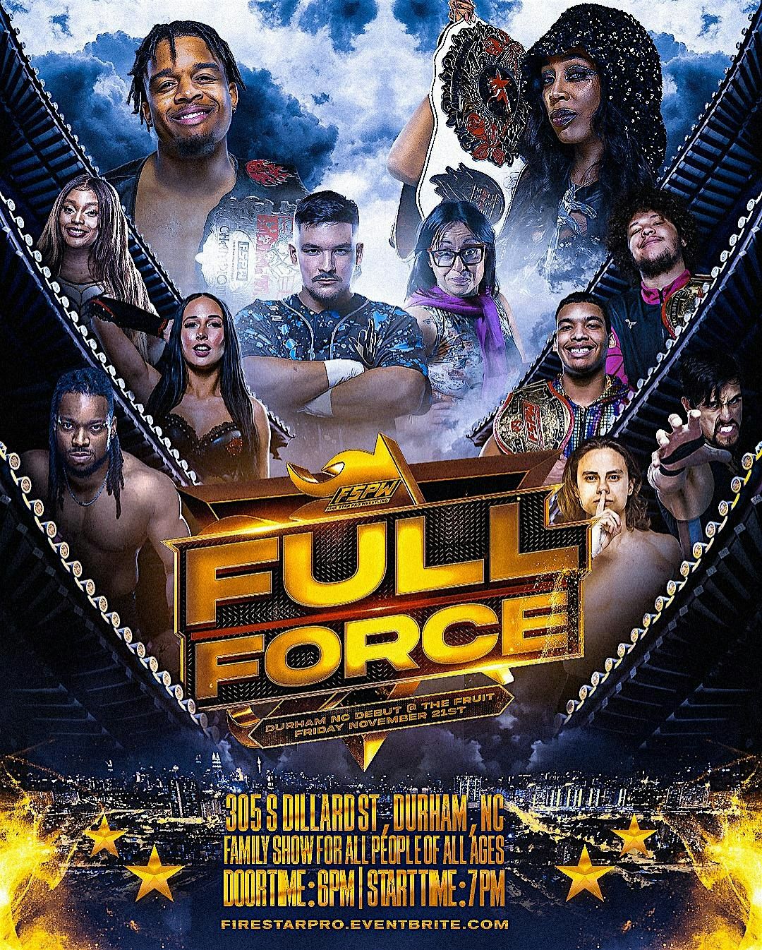 FSPW Presents: FULL FORCE! Live Pro Wrestling @ The Fruit - Durham NC