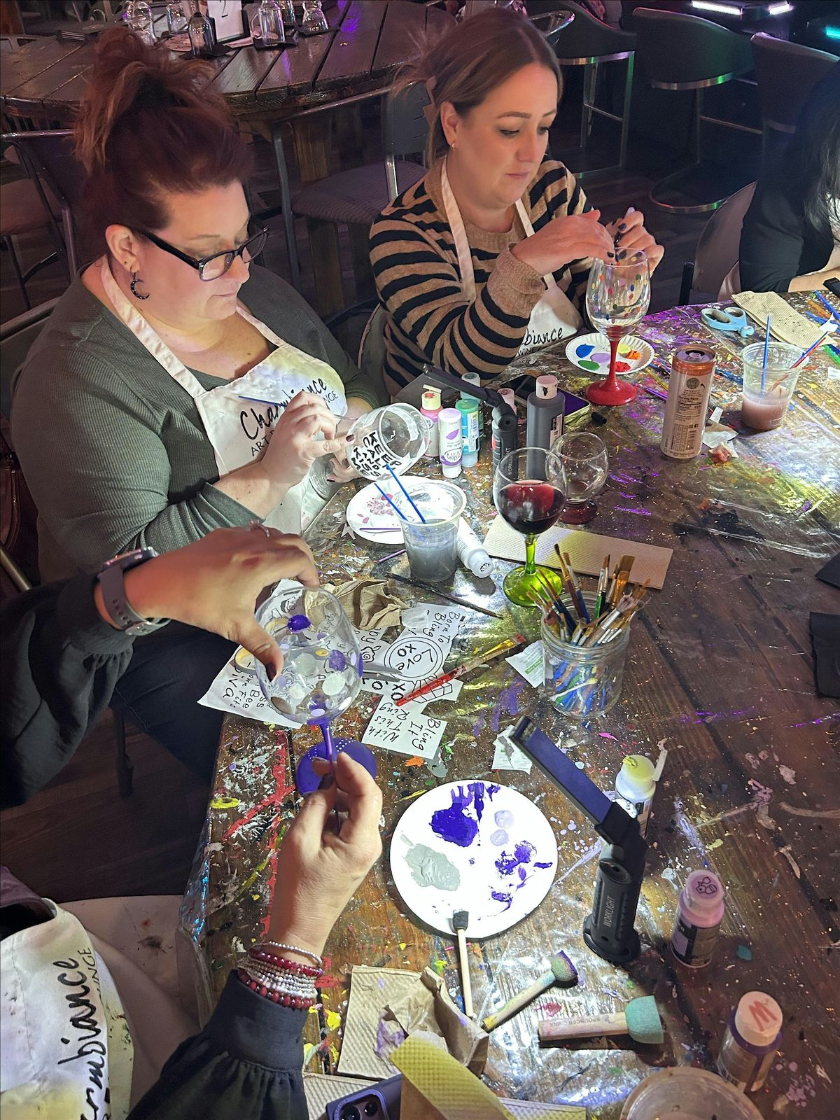 Xmas Wine Glass Workshop