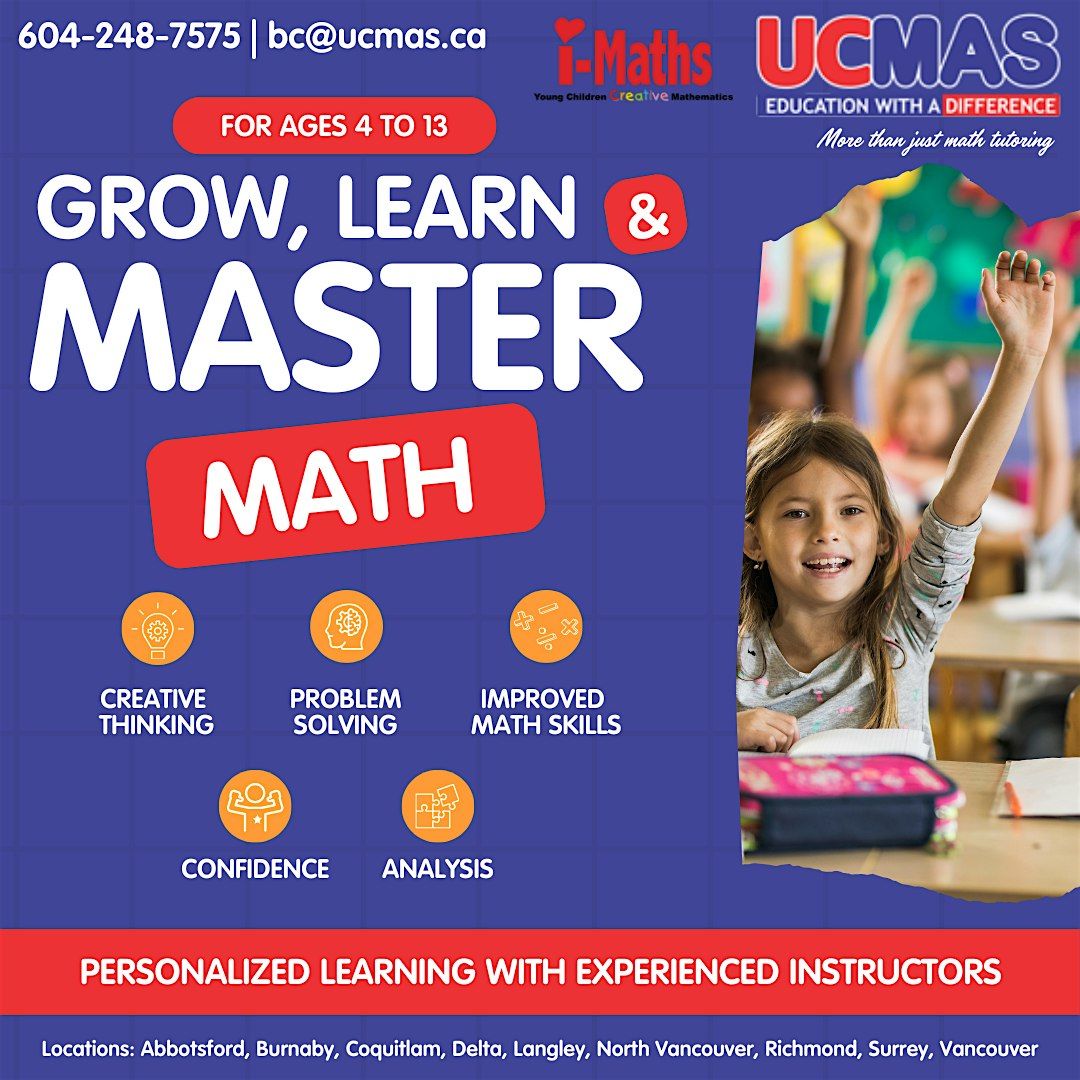 Attend a FREE Math for Kids Program Session for 4+ ages Today! at St ...