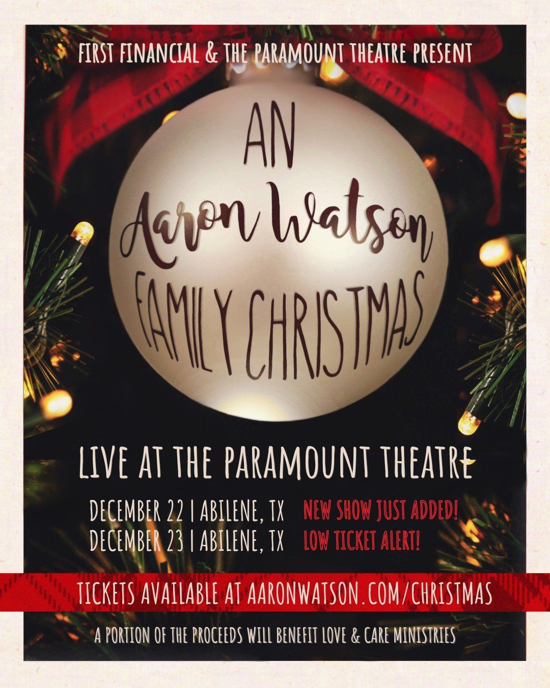 An Aaron Watson Family Christmas at Amarillo Civic Center - Globe News Center