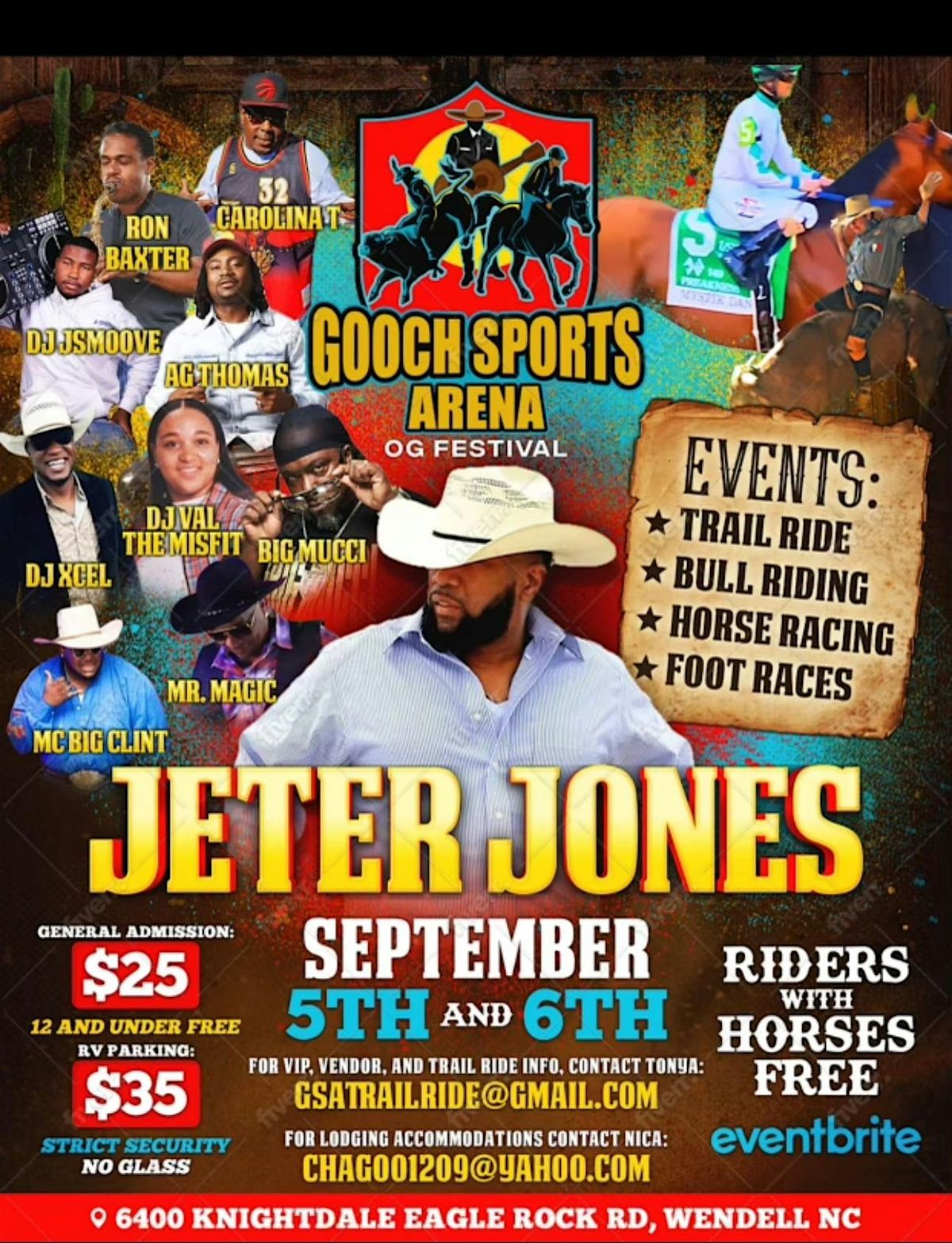 Gooch Sports Arena Trail Ride & Southern Soul Concert