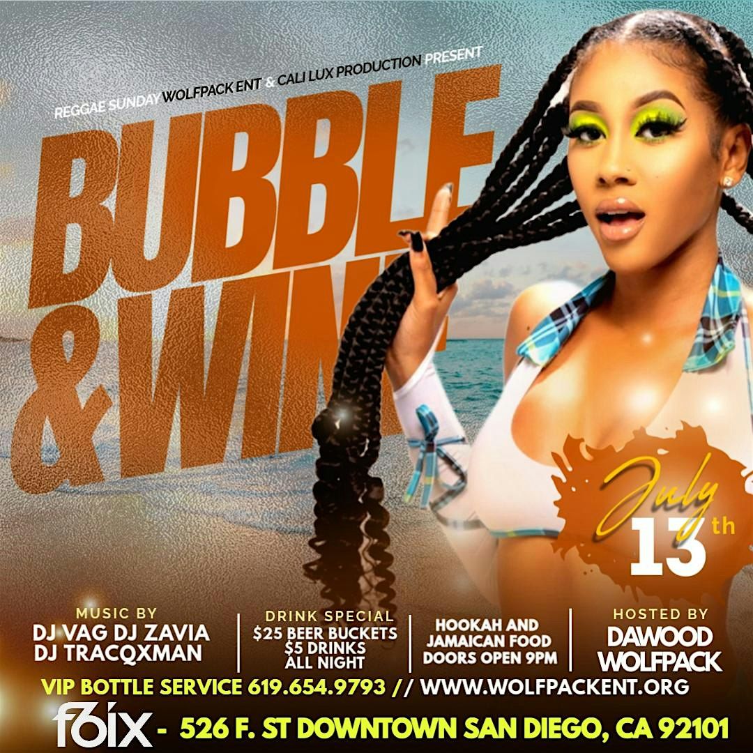 Bubble & Wine Dancehall Reggae Soca Afrobeat Haitian Music HipHop R&B