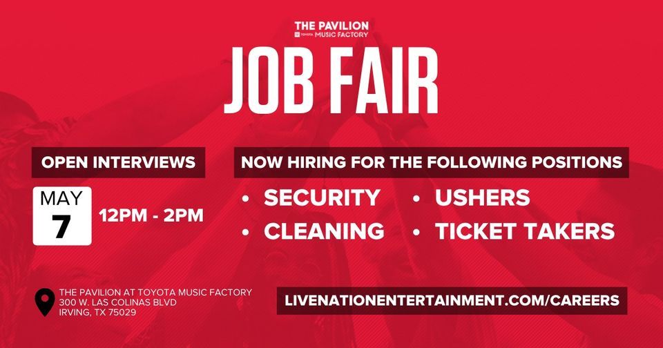 Job Fair - The Pavilion at Toyota Music Factory | The Pavilion at ...