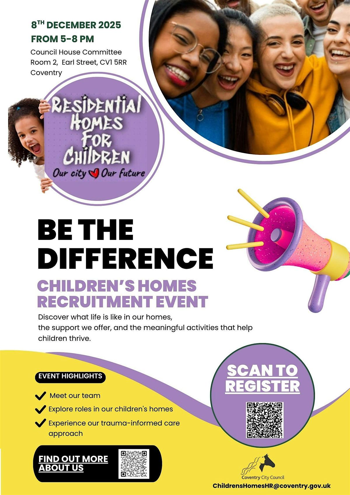 Children's Home Recruitment Event - Coventry City Council