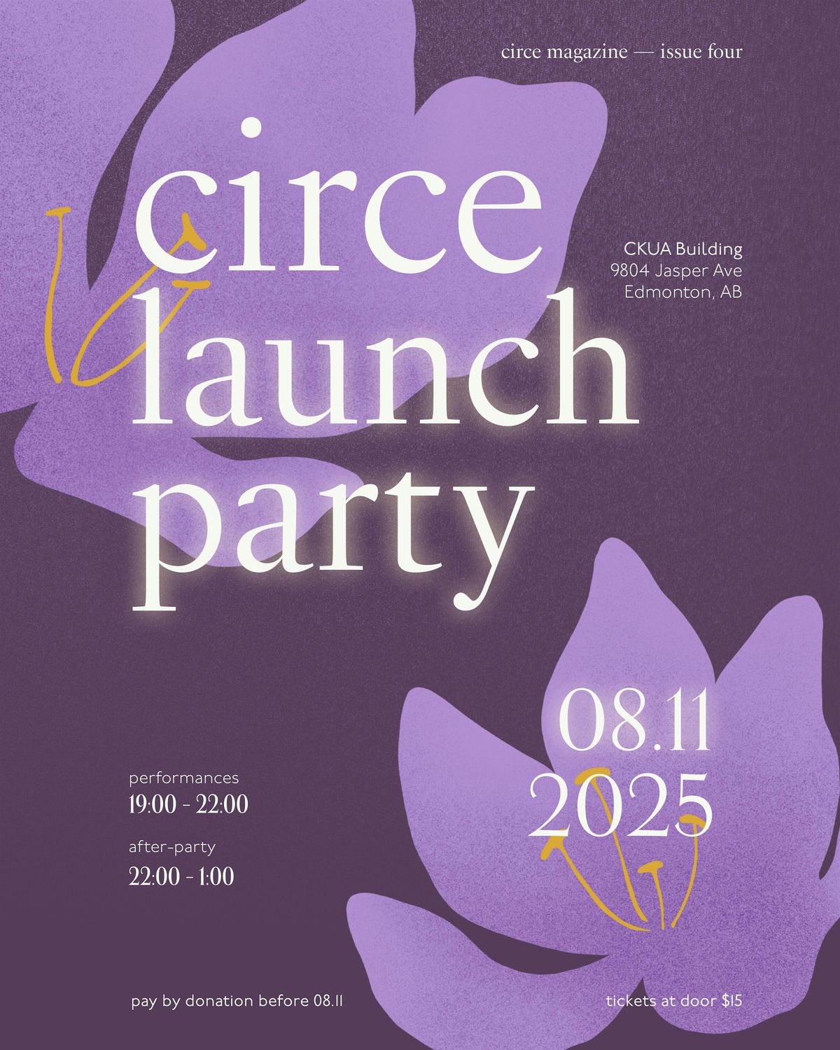 Circe Magazine Issue Four Launch Party