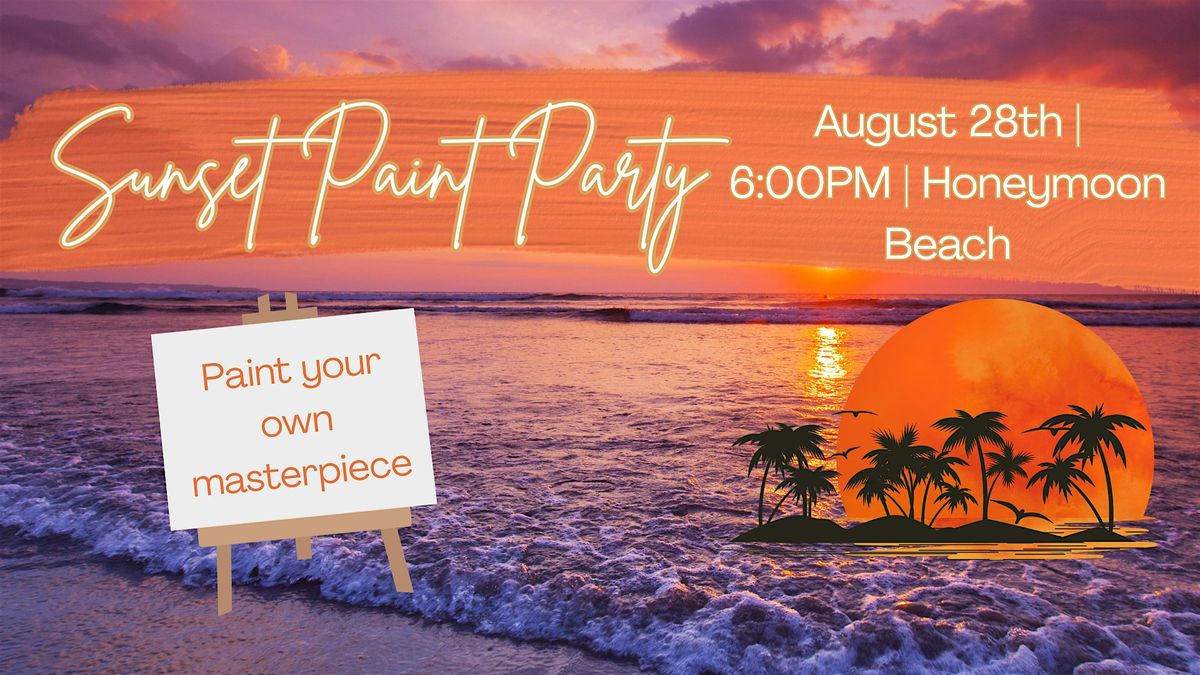Sunset Painting Party On Honeymoon Island Beach 8\/28