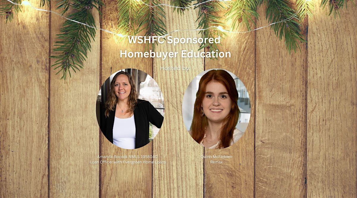WSHFC Sponsored Homebuyer Education Class 12.13.25