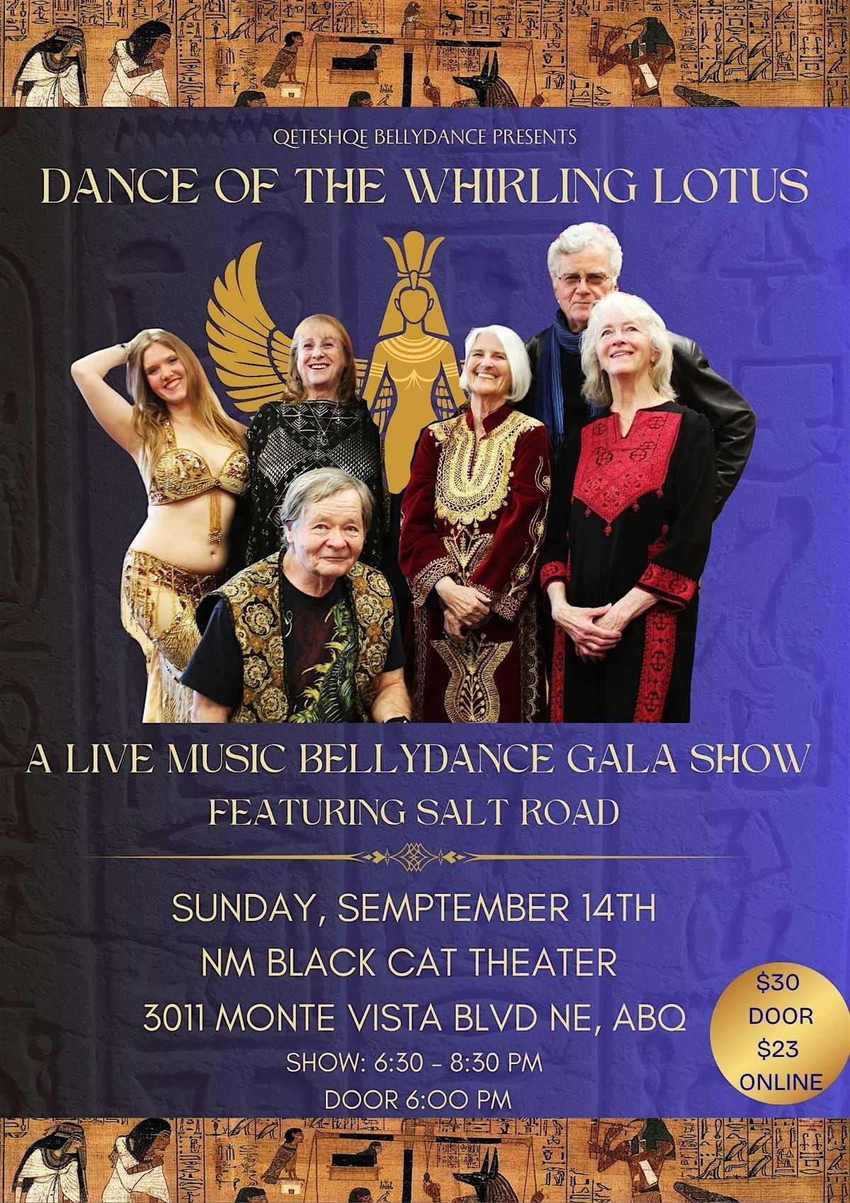 Live Music BellyDance Gala Show with: Salt Road Middle Eastern Ensemble