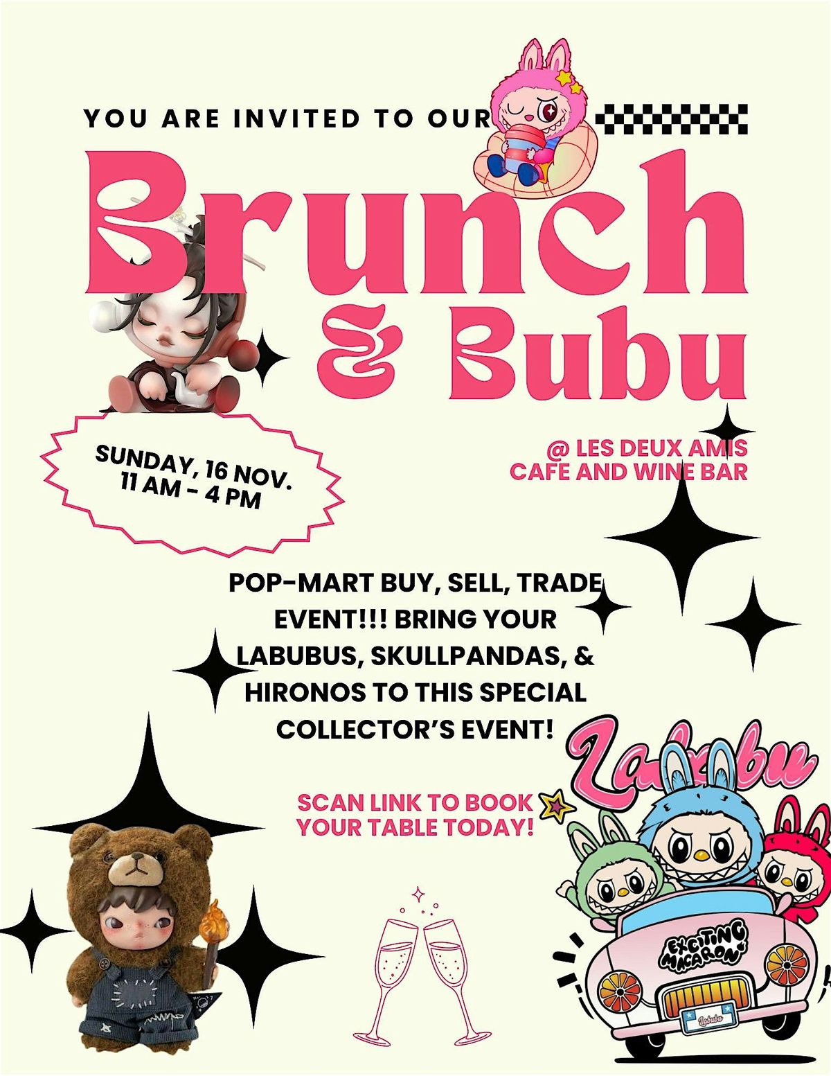 Brunch & Bubu~~ PopMart Buy, Sell, & Trade Event!!!
