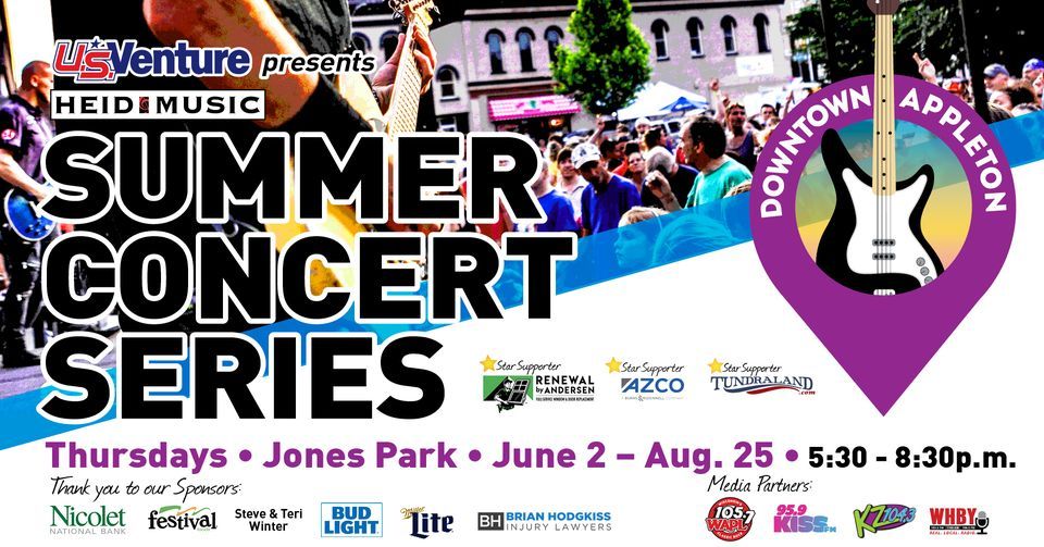 Heid Music Summer Concert Series | Jones Park, Appleton, WI | June 9, 2022