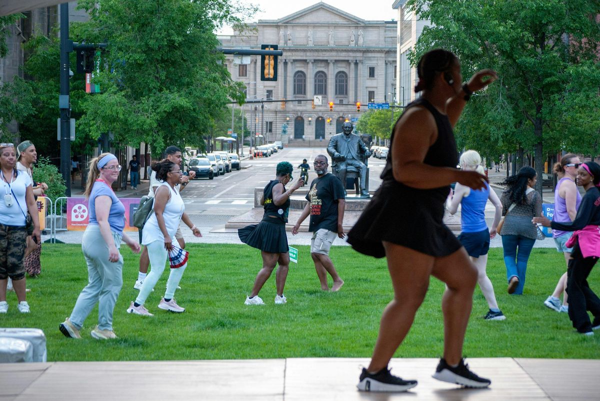 Step 6 Square Spooky Line Dancing in Public Square at Public Square, Cleveland on ...