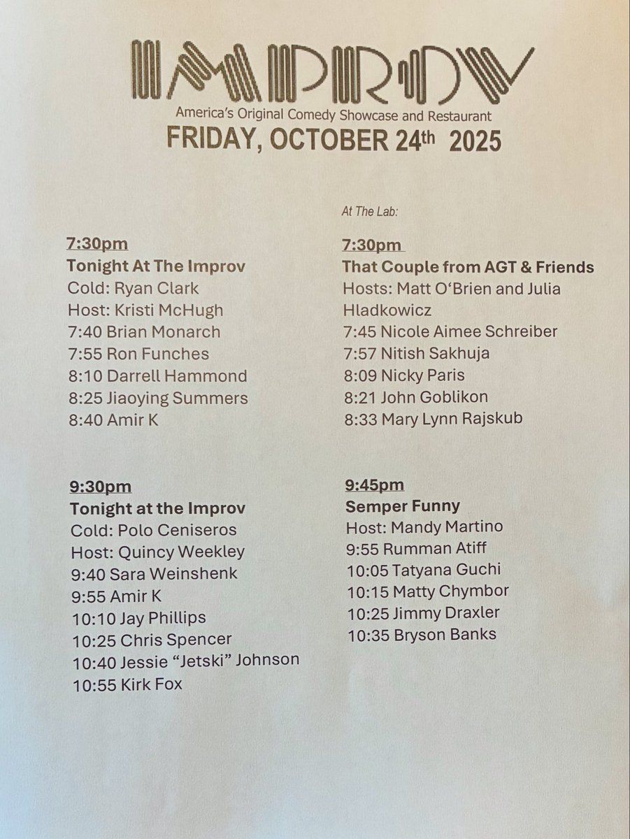 Tonight At The Improv: Brian Monarch