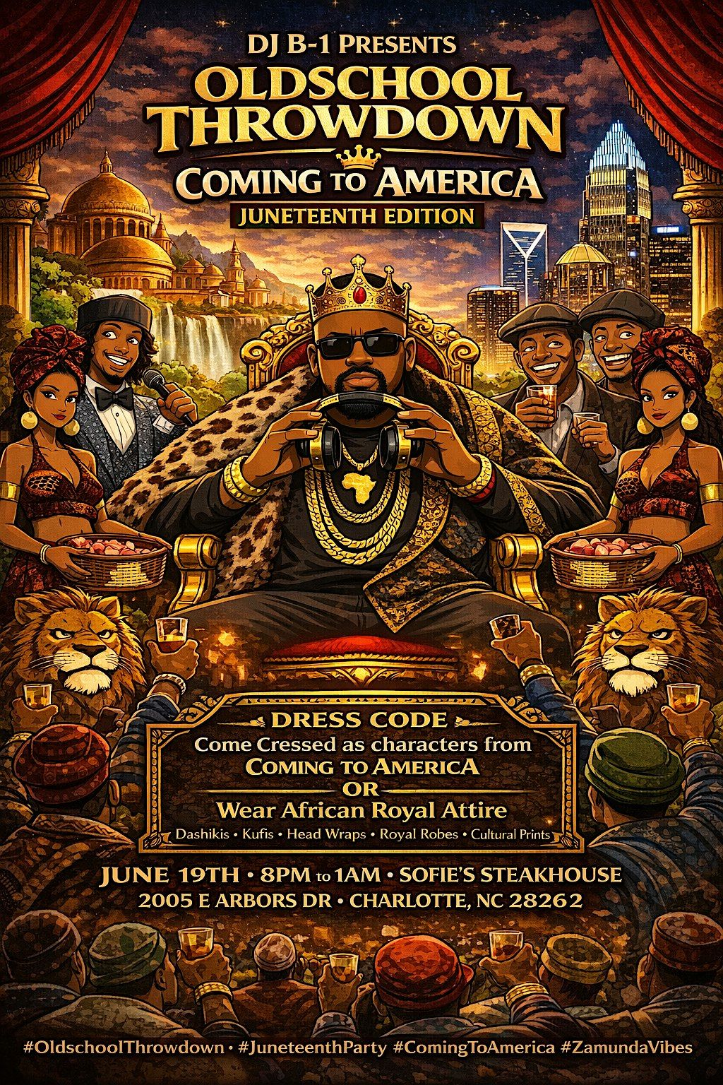 DJ B-1 PRESENTS OLD SCHOOL THROWDOWN COMING TO AMERICA JUNETEENTH EDITION
