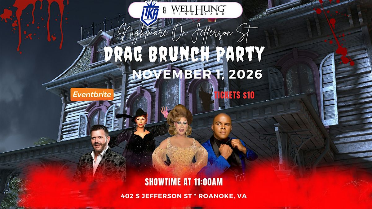 Roanoke Drag Brunch Nightmare On Jefferson St party