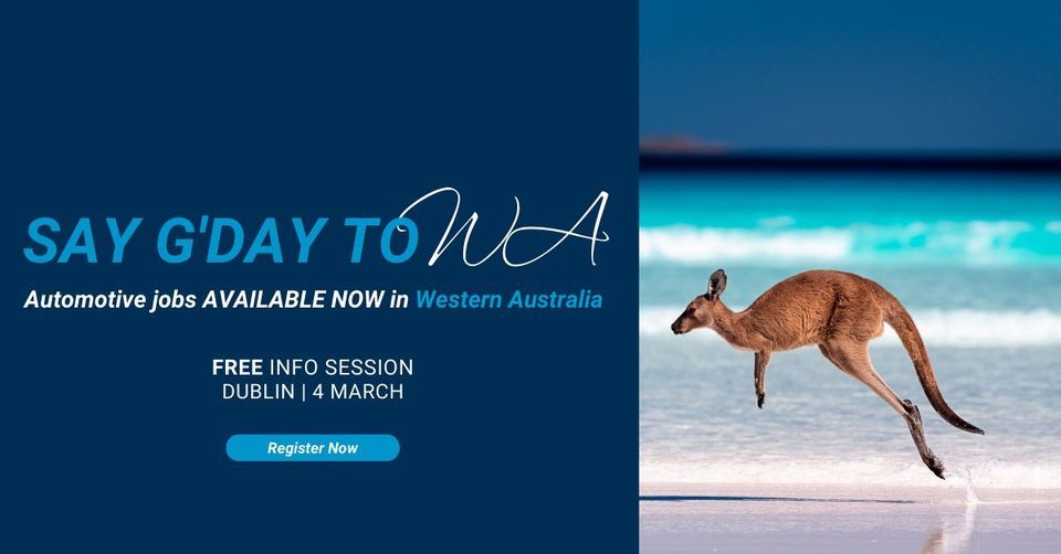 Land an automotive job in Australia Dublin Information Session