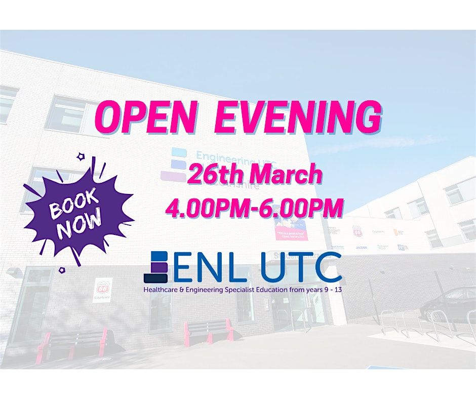 ENL UTC Northern Lincolnshire Open Evening for 2026 Admissions at ...