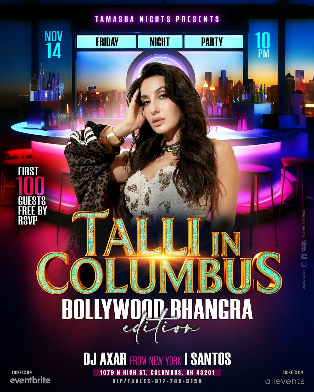COLUMBUS BOLLYWOOD TALLI NIGHT FT. DJ AXAR @SANTOS NIGHTCLUB
