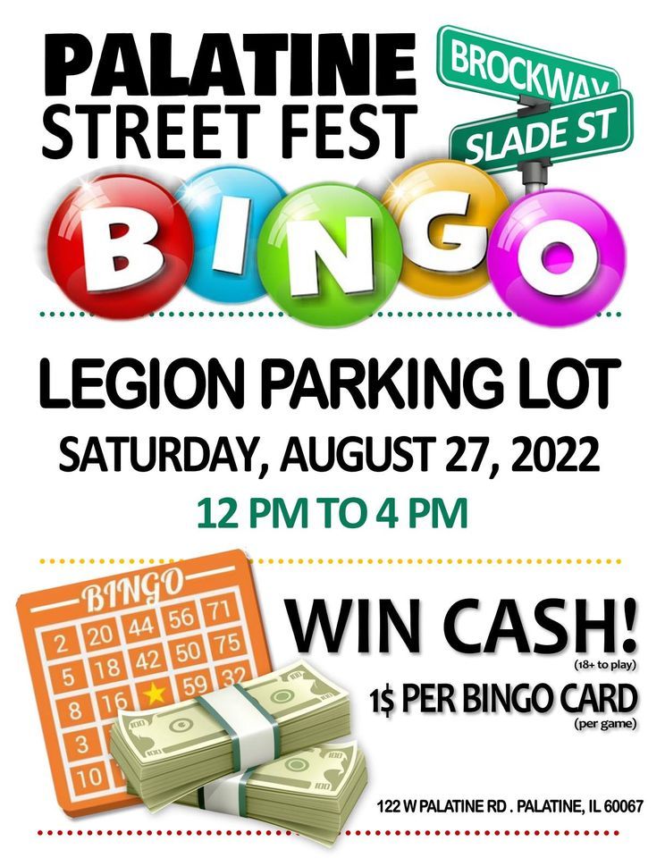 Bingo at Street Fest 122 W Palatine Rd, Palatine, IL 600675104