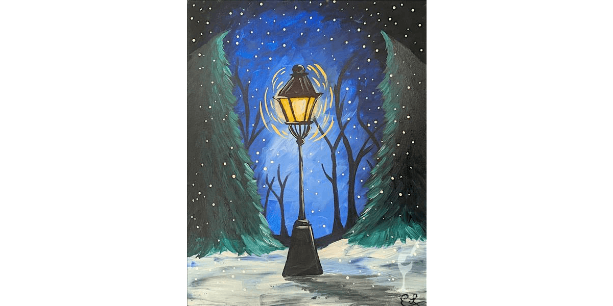 Winter Night Landscape - Paint and Sip in Houston | Classpop!™ at ...