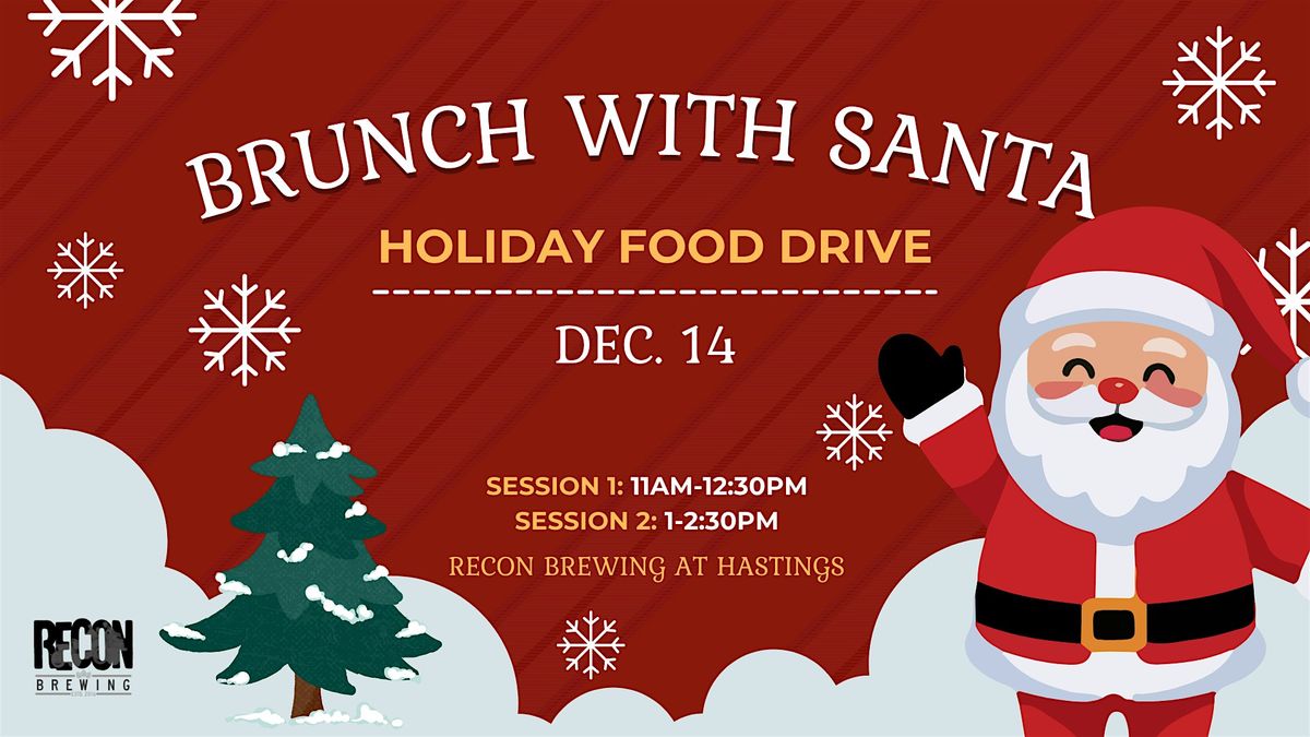 Brunch with Santa Holiday Food Drive at Recon Brewing at Hastings