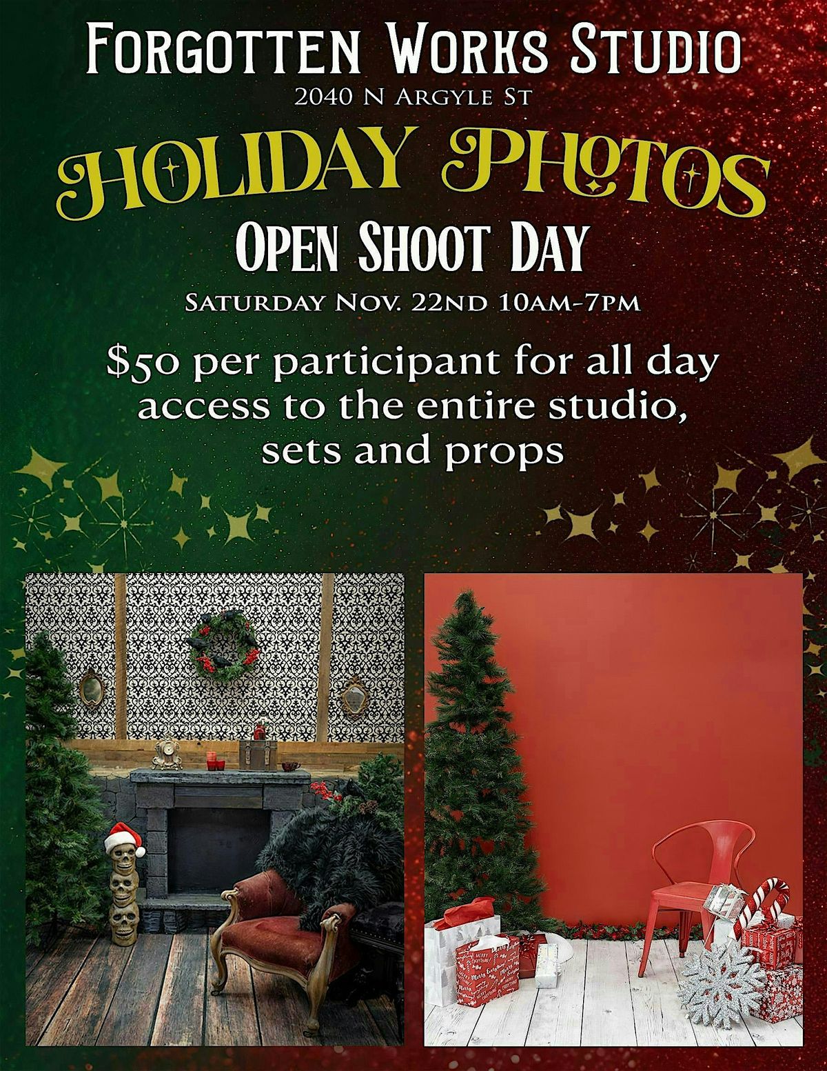 Holiday Photos Open Studio Day