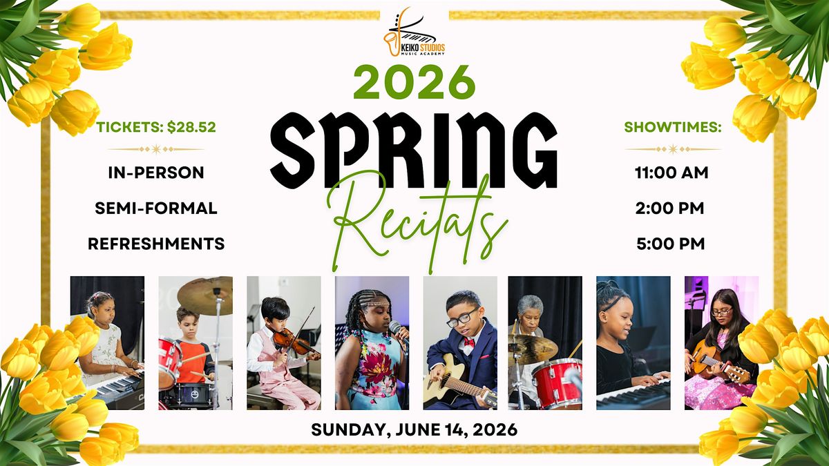 Spring Recitals 2026