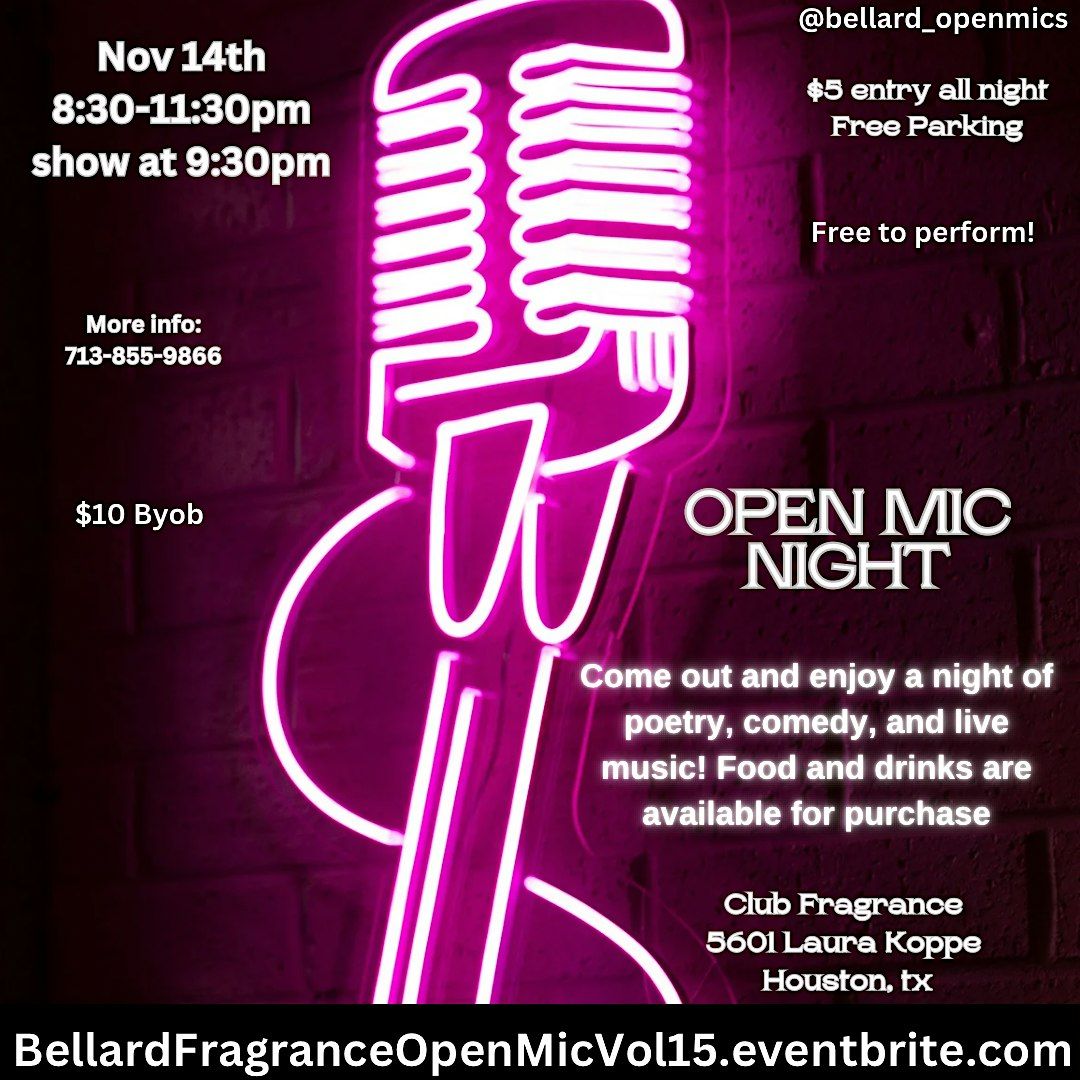 Open mic Night at Fragrance Sports Bar