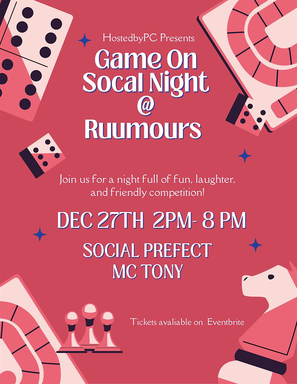 Game On Social Night @ Ruumours