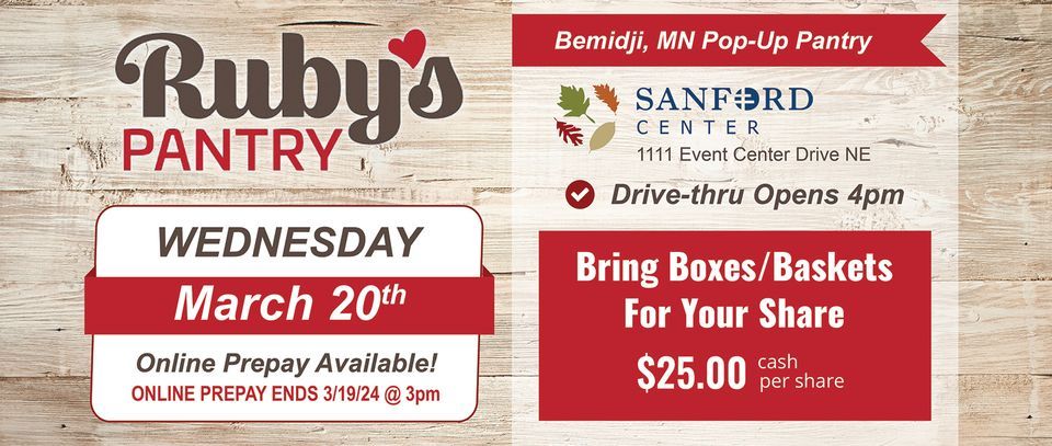 Rubys Pantry - Bemidji MN at Sanford Center (Bemidji Regional Event