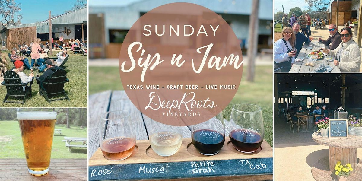 Wine tastings, craft beer, & LIVE MUSIC by Tim Branch -Sunday Sip & Jam ...