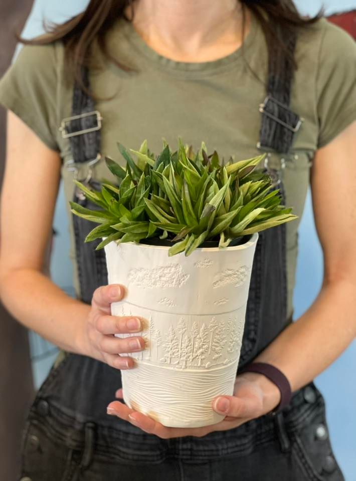 Clay Planter Hand Building Class at KLAYSTATION, Raleigh on 18th May, 2023