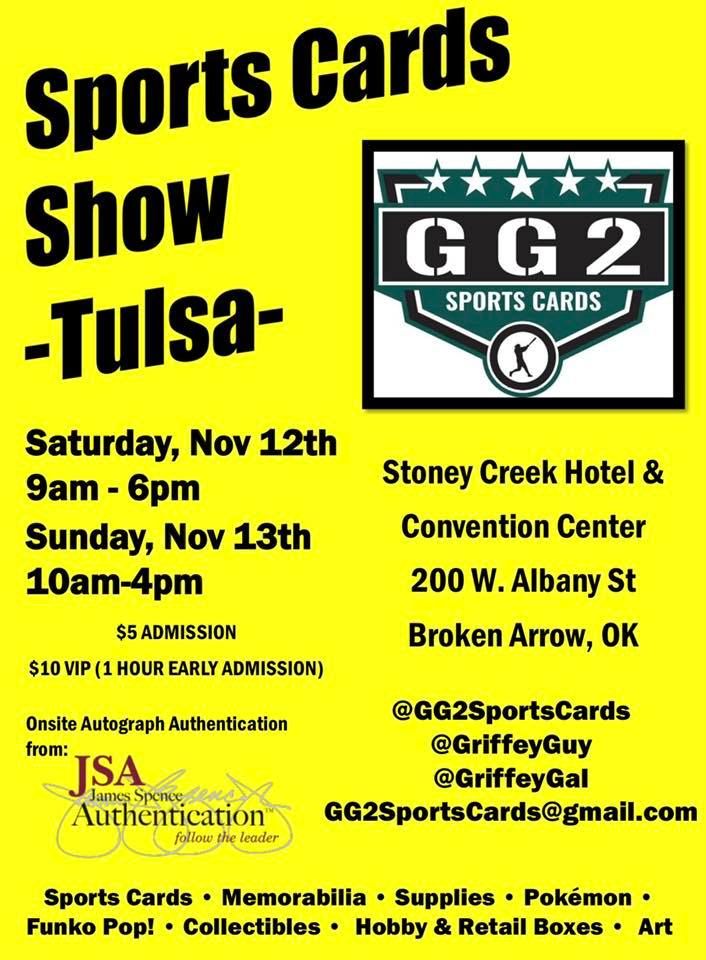 GG2 Sports Cards November Broken Arrow Show