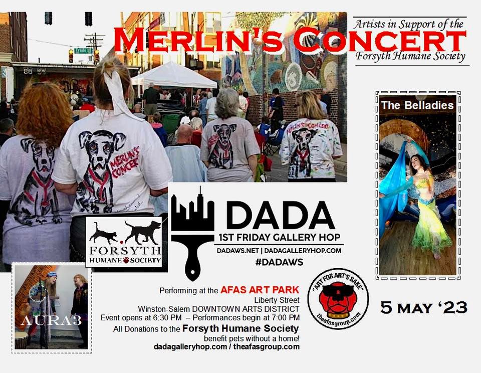 May DADA 1st Friday Gallery Hop \/ Merlin\u2019s Concert