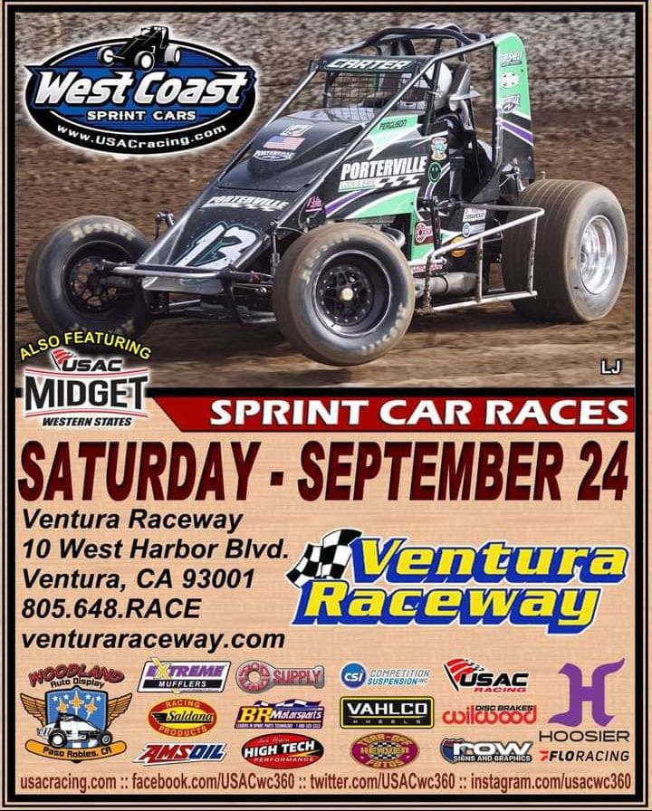 USAC Midgets and 360 Sprints | Ventura Raceway | September 24, 2022