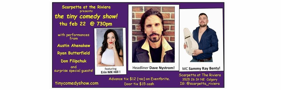 the tiny comedy show at Scarpetta at The Riviera!