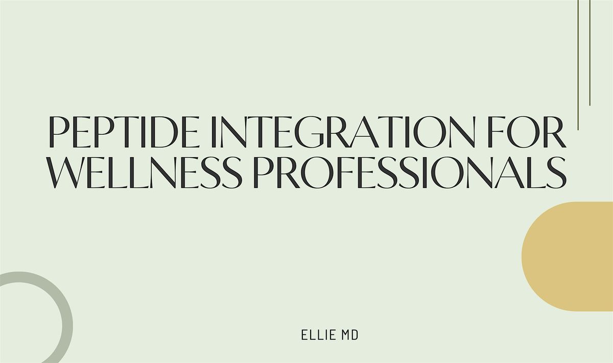 Peptides for Wellness Professionals