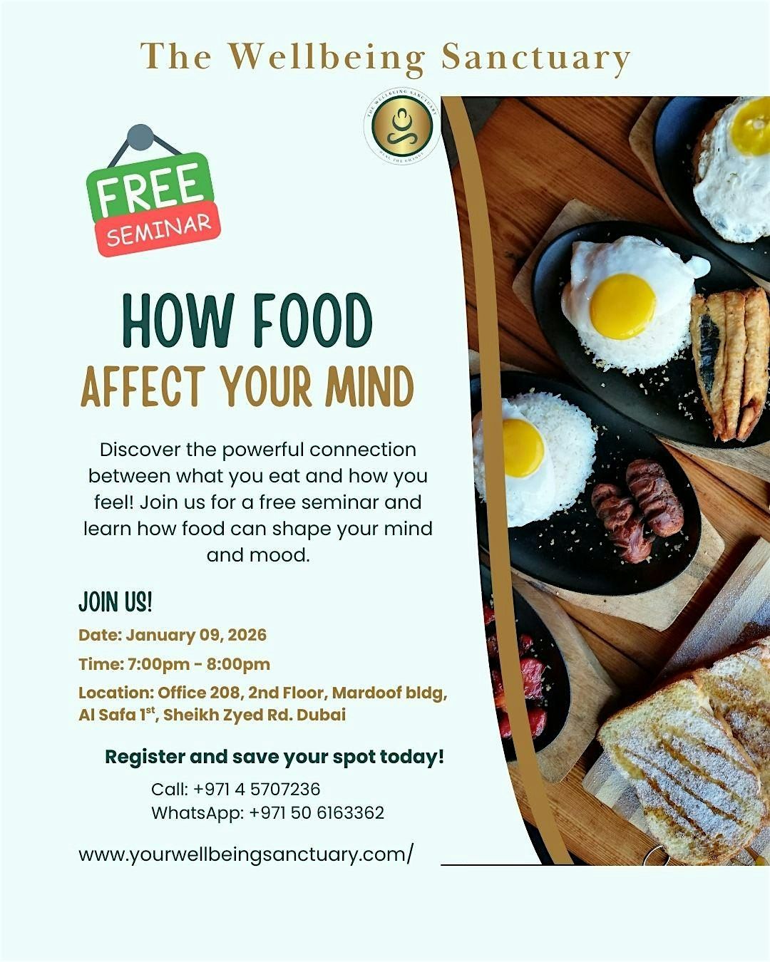 Free Seminar: How Food Affect Your Mind