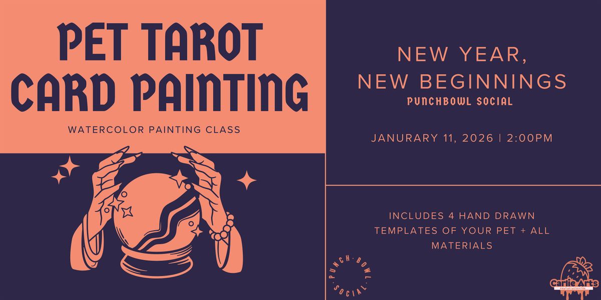 Pet Tarot Card: Watercolor Painting Class