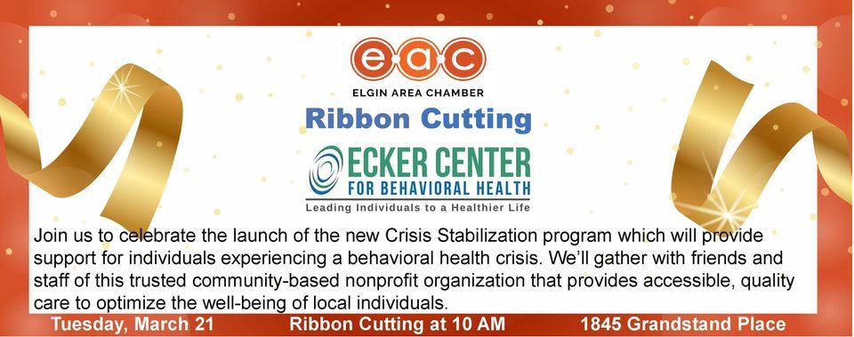 Ecker Center Ribbon Cutting at Ecker Center at Ecker Center for Behavioral Health ...