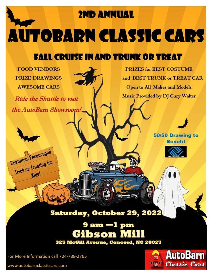 AutoBarn Classic Cars 2nd Annual TRUNK OR TREAT Cruise In AutoBarn